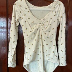 ARQ Paloma Leo Long-Sleeve Bodysuit Size Medium